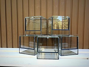 Terrarium szklane 20x20x20 cm.