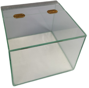 Terrarium Puste szklane 20x20x15 cm. Zawias